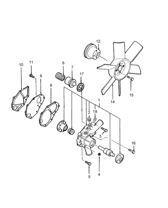 TC21DA WATER PUMP