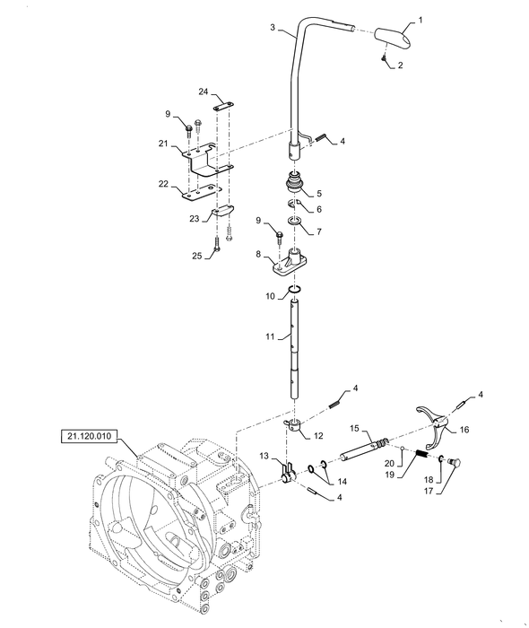 WM35 CONTROL LEVER