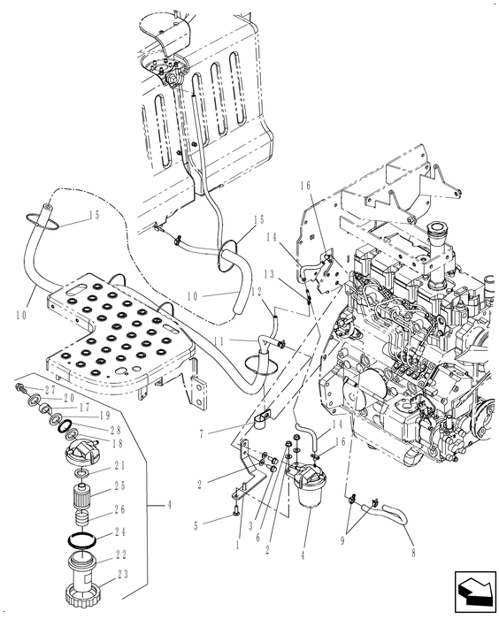 TC45A HYD CONNECTOR
