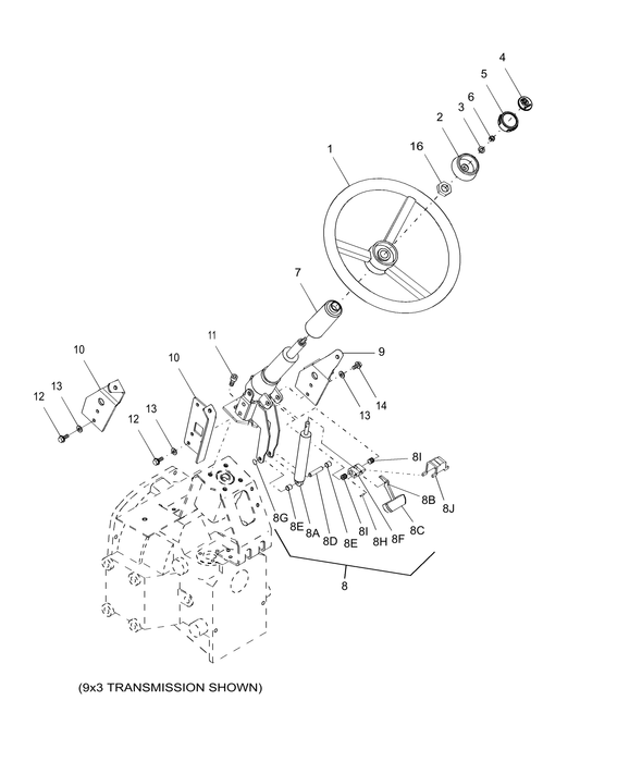 TC34DA STEERING WHEEL