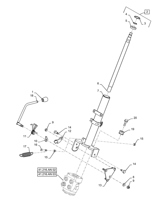 WM37 STEERING COLUMN