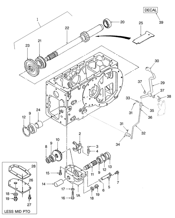 TC33DA COUNTERSHAFT