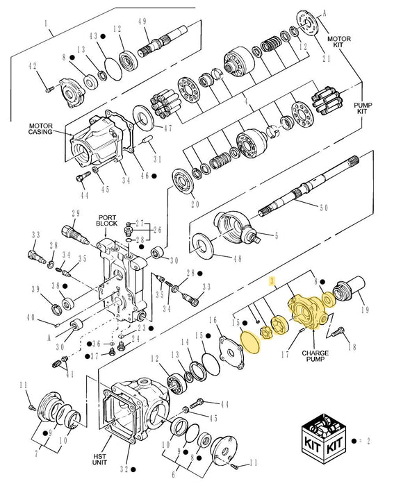 TC33DA HYDROSTATIC PUMP