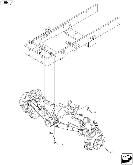 MT20122501 FRONT AXLE