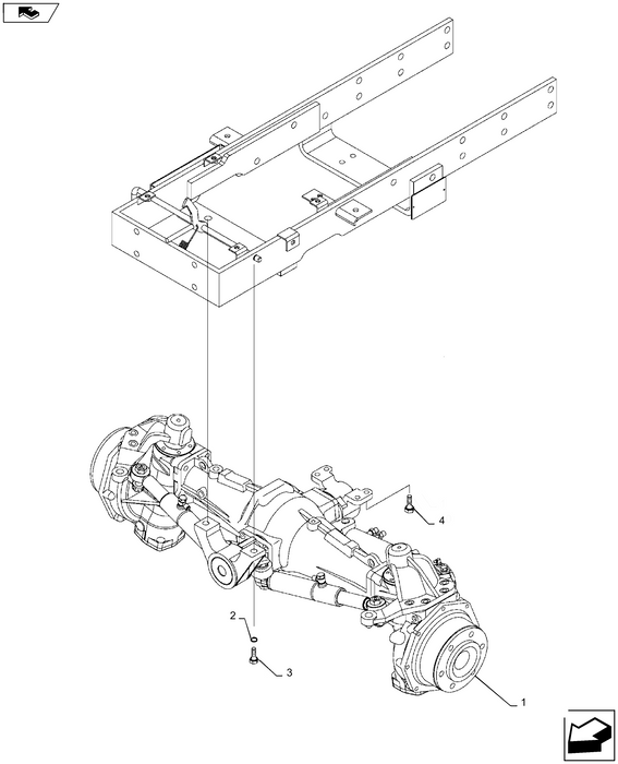 WM40 FRONT AXLE