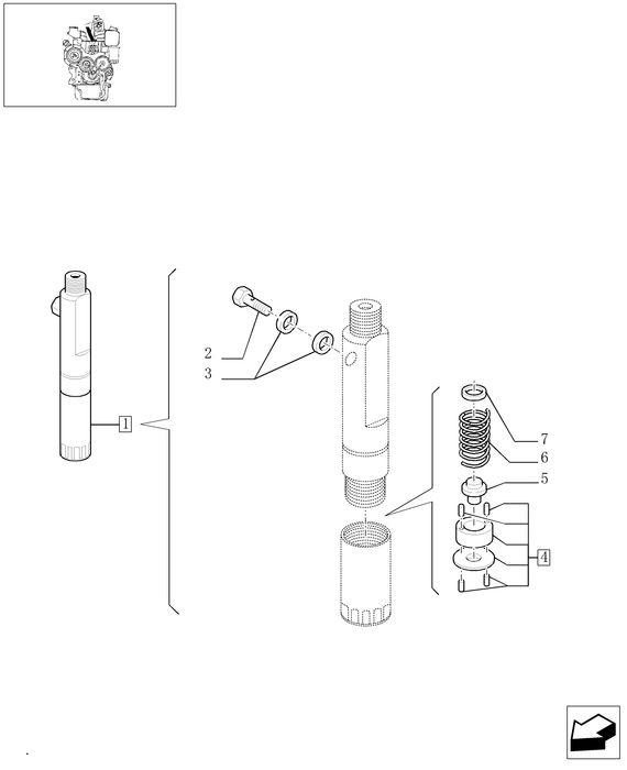 TN60A HOLDER, INJECTOR NOZ