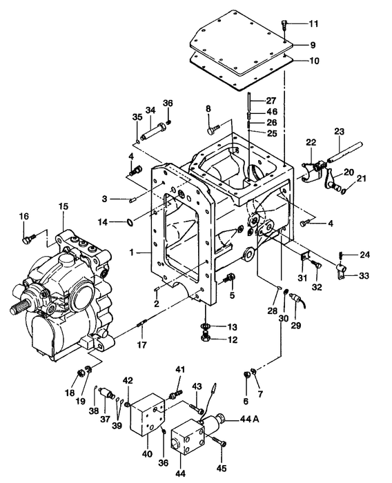 SBA322800230 TRANSMISSION, HYDROS