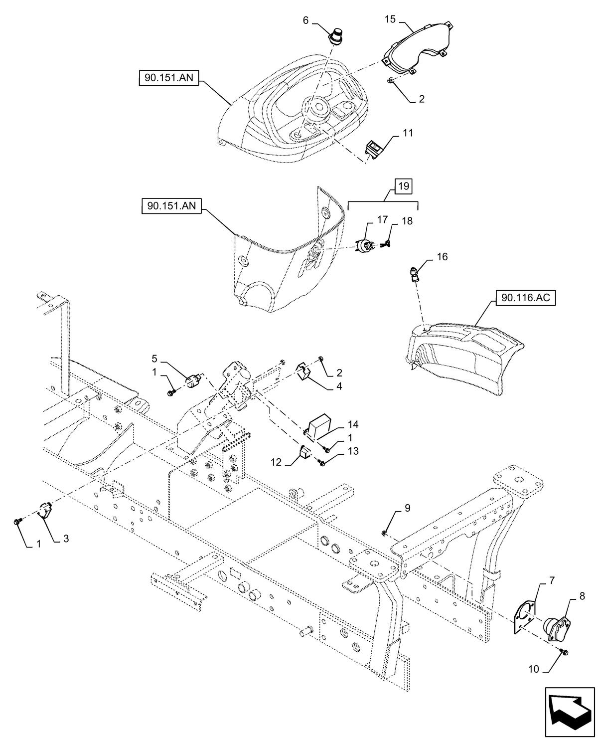 Boomer 24 FLANGE NUT | Part# MT40029068 — BRIM:PARTS NEW-HOLLAND