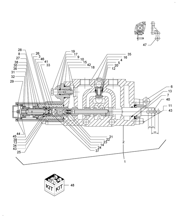 TC48DA FLANGE COVER CAP