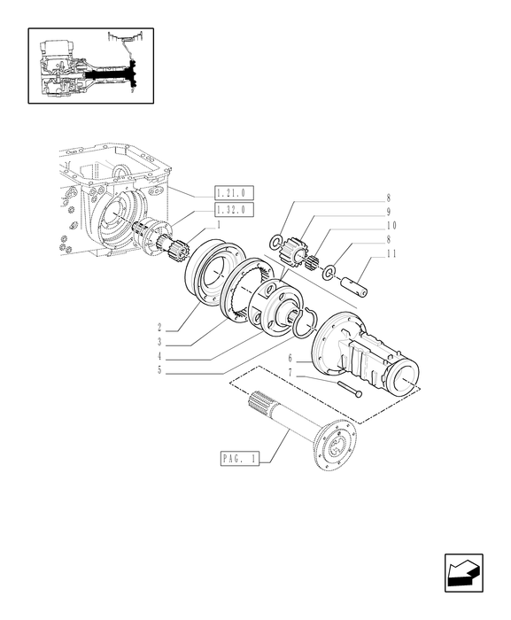 TN60A FINAL DRIVE HOUSING