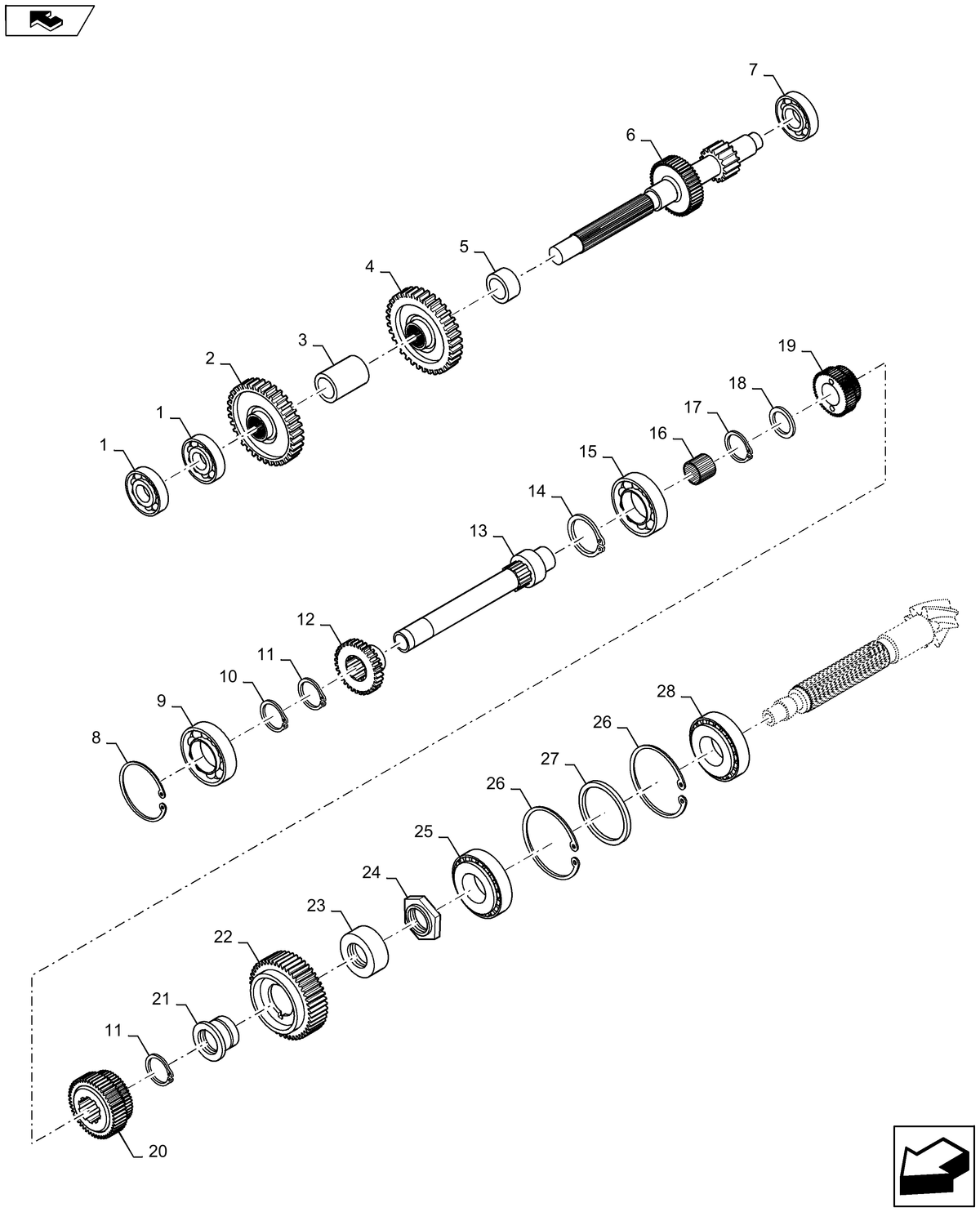Workmaster 35 GEAR | Part# MT40009159 — BRIM:PARTS_NEW-HOLLAND_1