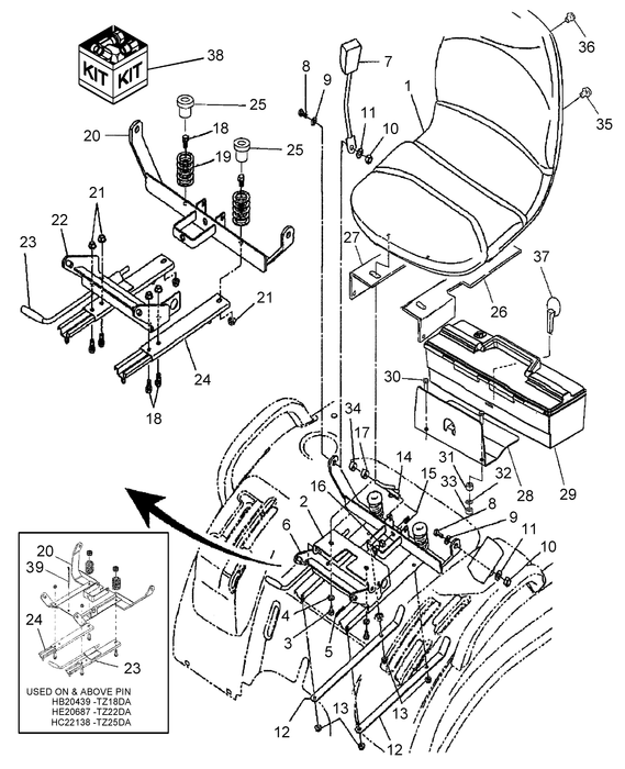 TZ22DA DRIVER SEAT