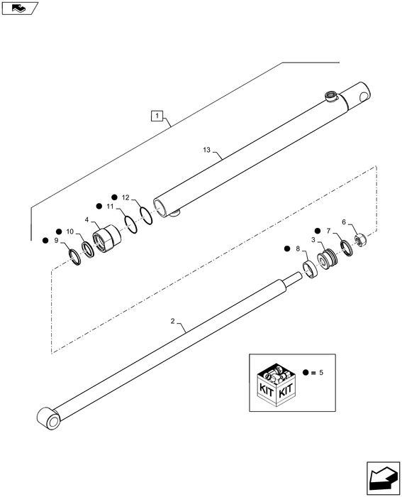 110TL BUCKET CYLINDER