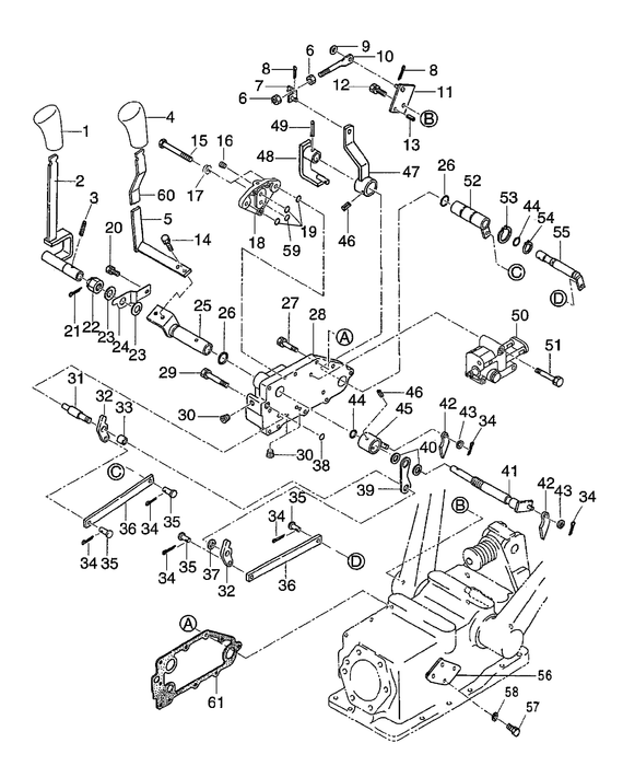 TC48DA CONTROL LEVER