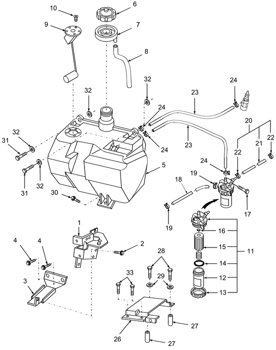 TC21DA FILTER ASSY