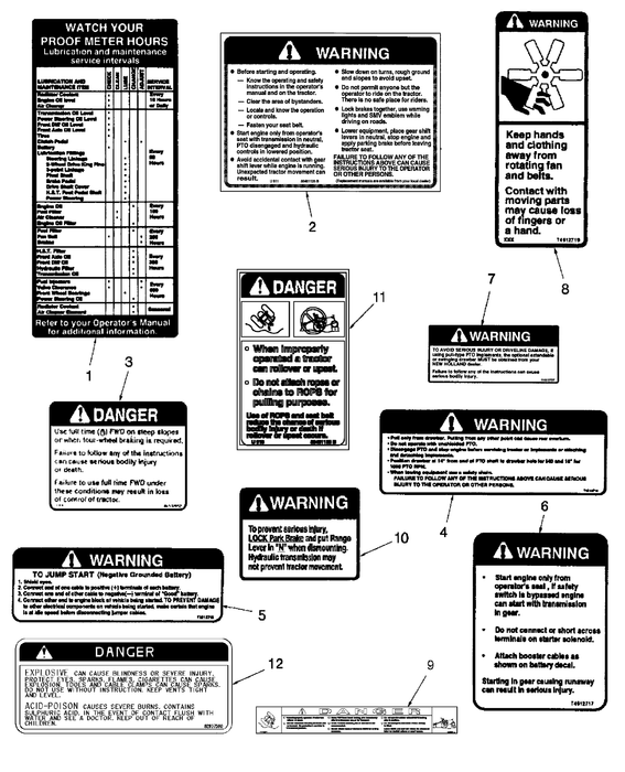 TC45 WARNING DECAL