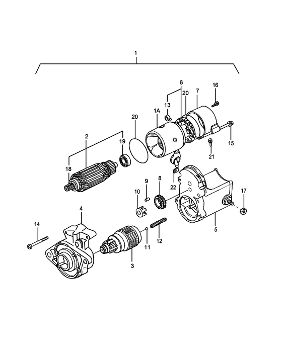 TZ18DA STARTER MOTOR