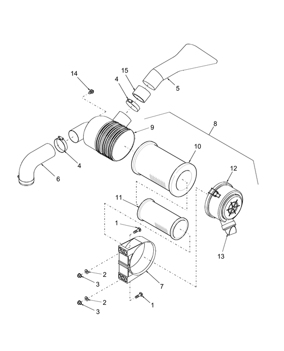 TC33DA INTAKE AIR HOSE