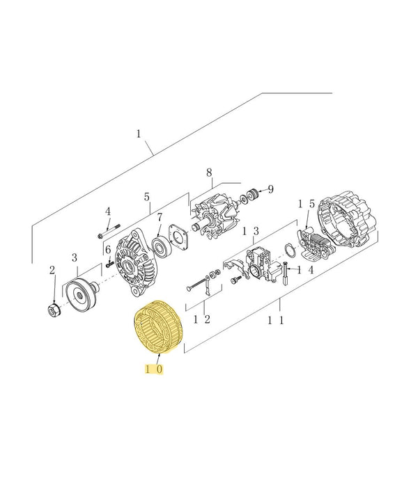 TC33DA ALTERNATOR STATOR