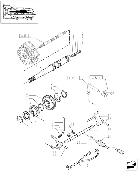 TN60A CONTROL SHAFT