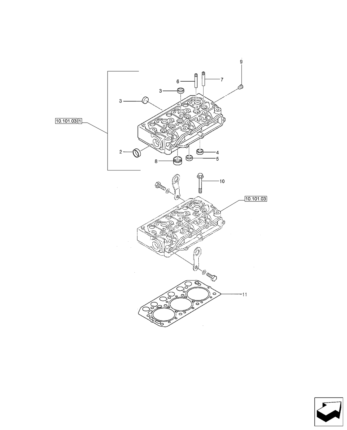 Boomer 20 CYLINDER HEAD | Part# MT40224997 — BRIM:PARTS_NEW-HOLLAND_1