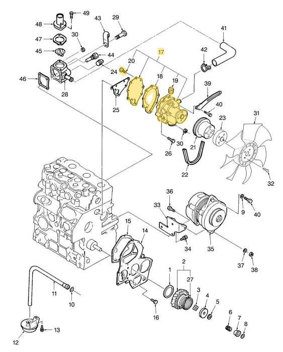 TC33DA WATER PUMP