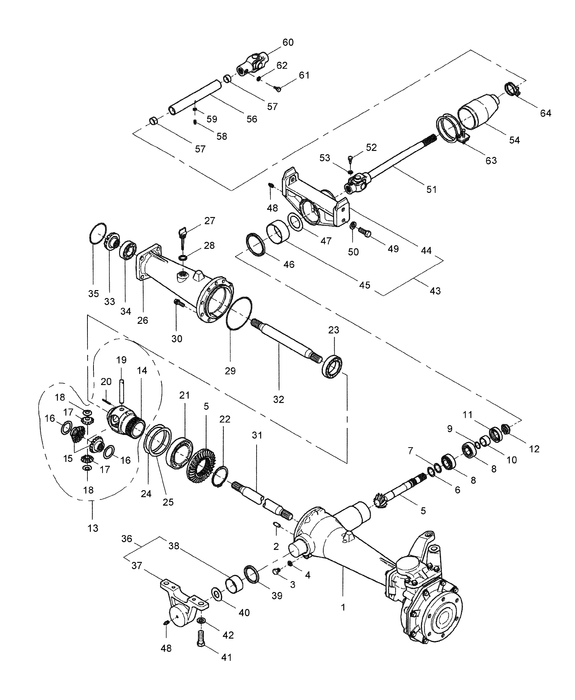 TC34DA DIFFERENTIAL ASSY