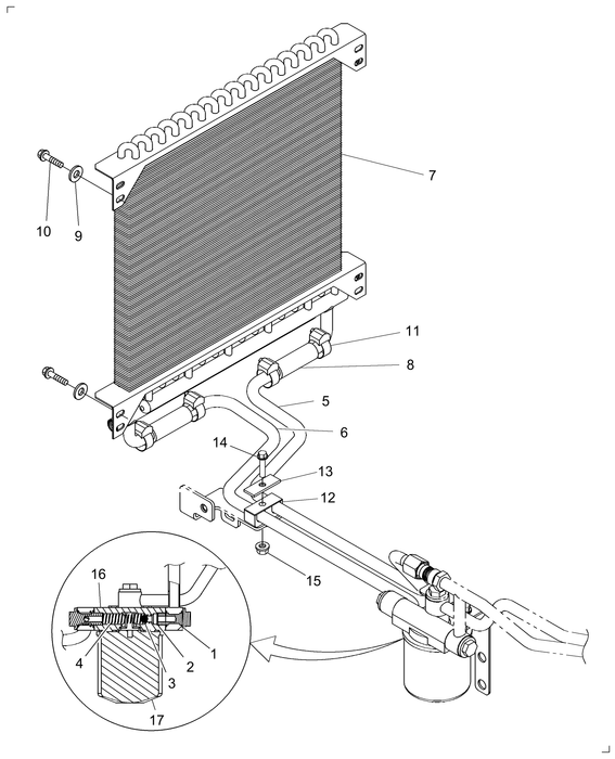 TC35A OIL COOLER