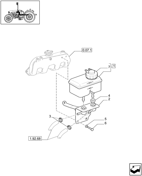 TN60A BRAKE FLUID TANK