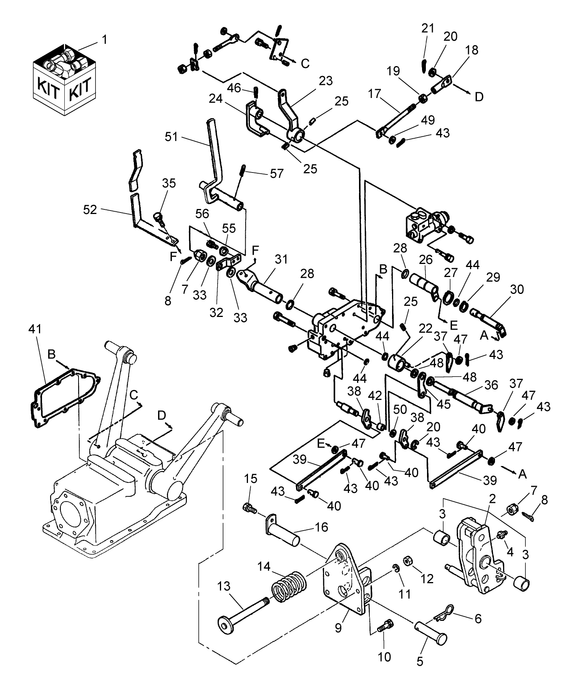 TC40A LIFT LINK END ASSY