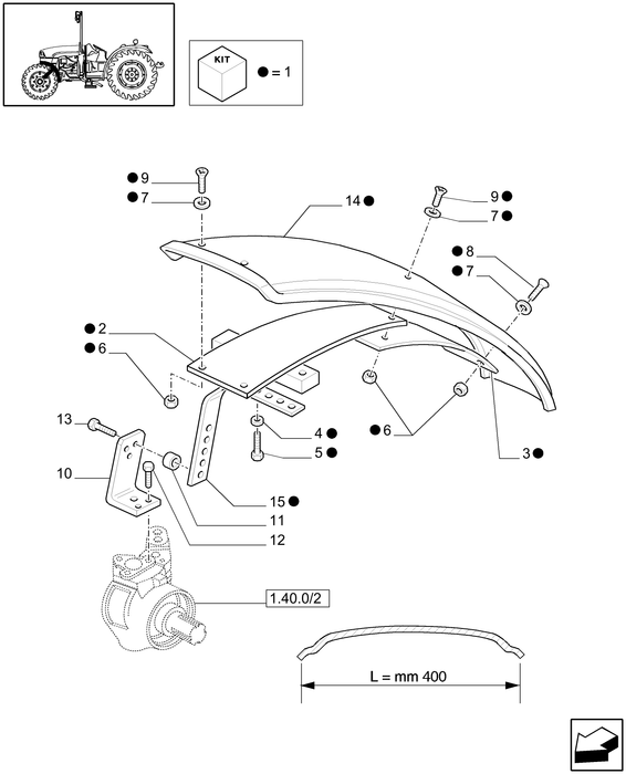 TN60A FRONT FENDER