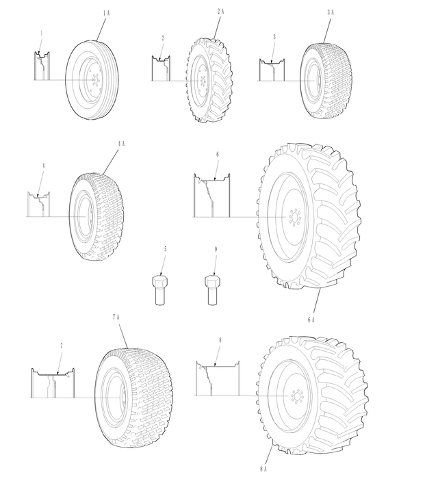 TC30 WHEEL BOLT 1/2'' - 20 x 1.031''