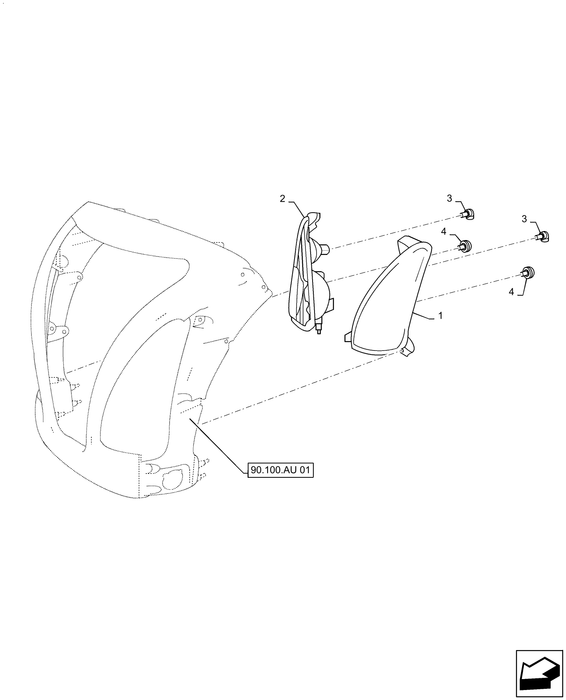 WM37 LH HEADLAMP