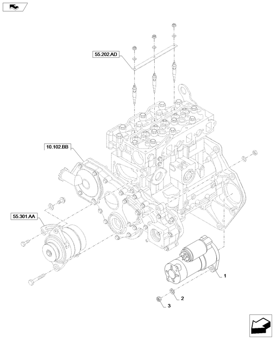 MT40006954 STARTER MOTOR