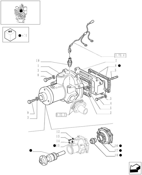 TN60A CORE-WATER PUMP