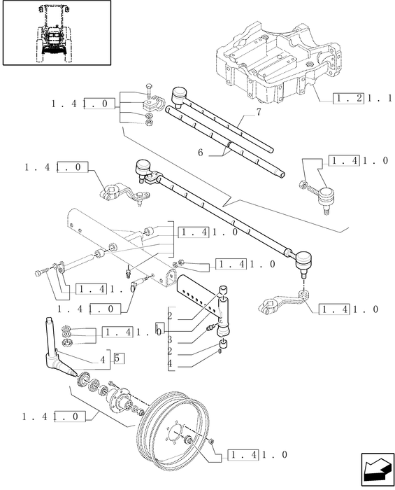 TN60A TRACK ROD ASSY