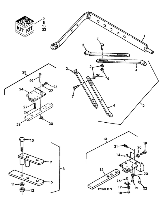 T1510 DRAWBAR AND HITCH