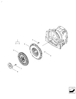 WM25 CLUTCH & DISC ASSY