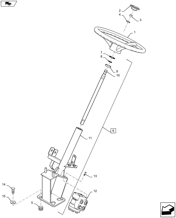 WM40 HYDRAULIC STEERING