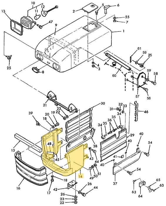 TC30 ENGINE HOOD PANEL