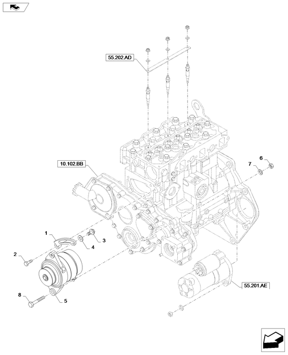 MT40006956 ALTERNATOR