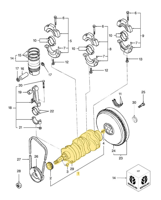 TC33DA REMAN-CRANKSHAFT