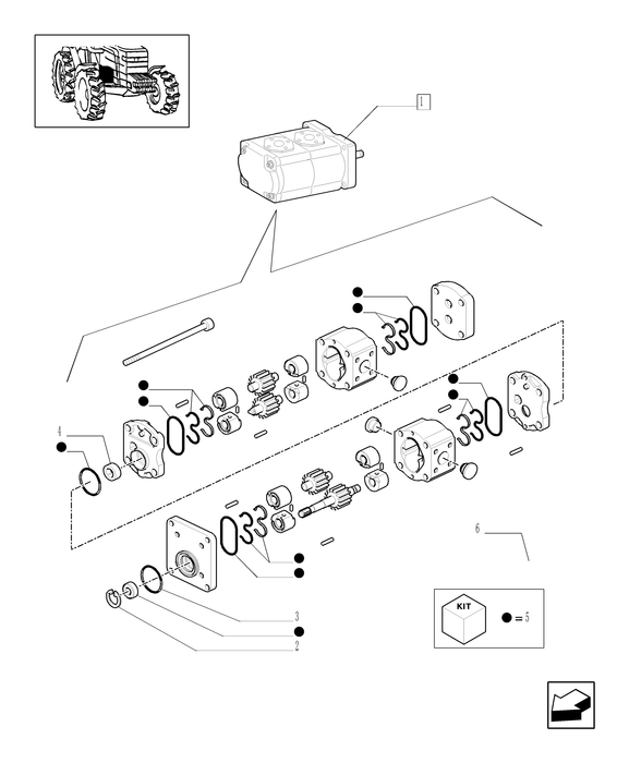 TN85A REMAN-HYD PUMP