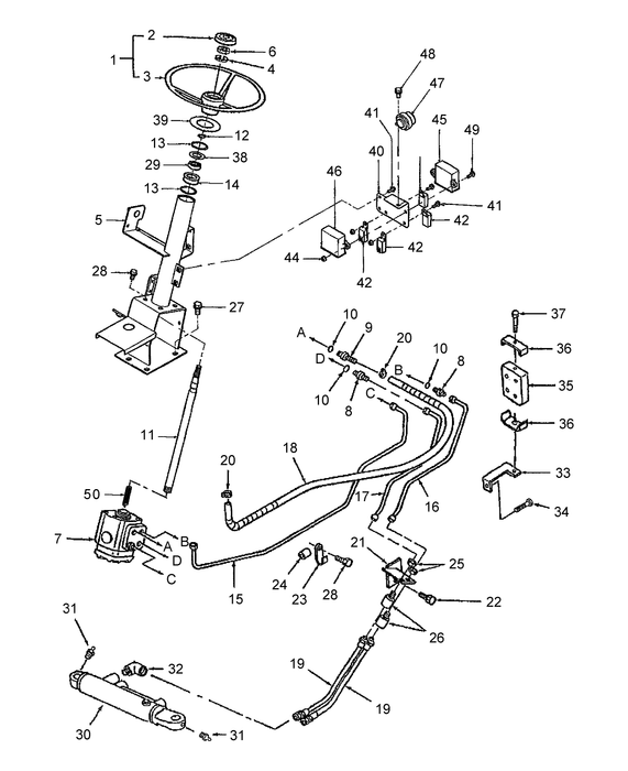 TC26DA STEERING ASSY