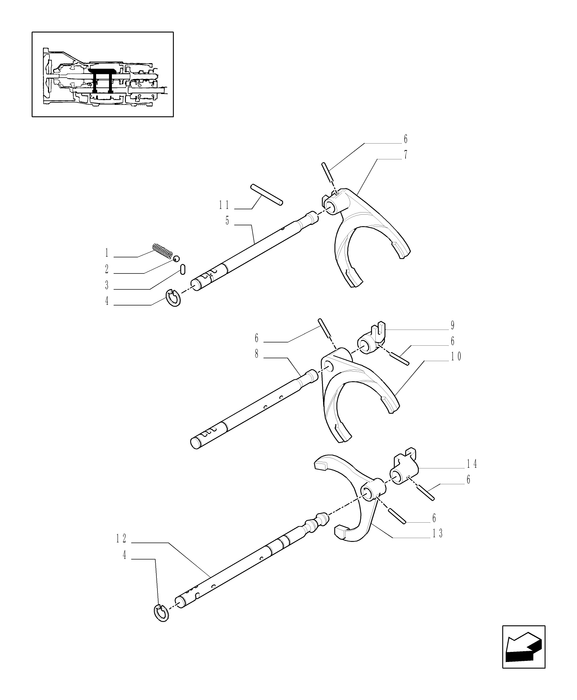 TN60A SHIFTER FORK