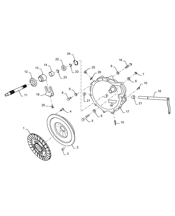 BM25 CLUTCH & DISC ASSY