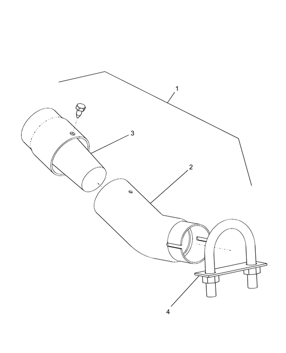 TC31DA EXHAUST SYSTEM PIPE