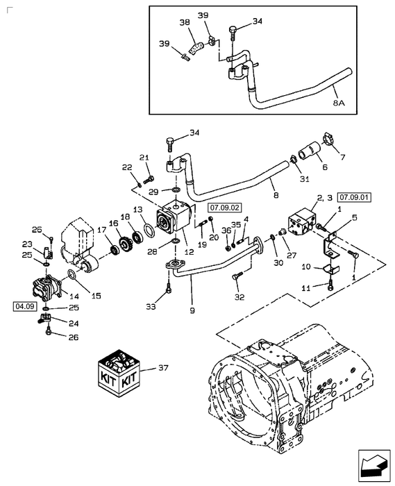 TC40A CORE-HYDRAULIC PUMP