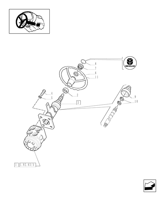 TN60A STEERING COLUMN