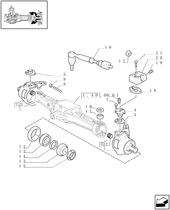 TN60A TRACK ROD ASSY